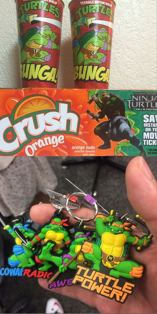 Courtesy of TMNT Hunter :: TMNT Movie Crush promo, Fryes Keaychains