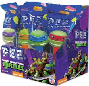 Nick Turtles PEZ display .. 